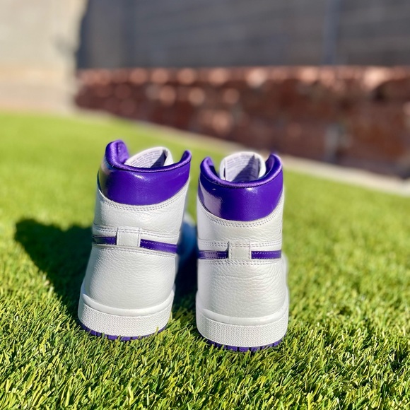 Jordan Women's Athletic Shoes - White and Purple - Picture 3 of 8